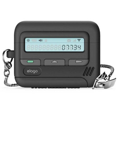 ELAGO　AirPods Pro3 対応 ケース 耐衝撃 落下防止 ストラップ チェーン 付  ブラック EL_A3PCSSCPJ