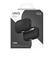 KENZAN　AirPodsPro3ケース UNIQ シリコンケース ハイブリッドリキッド LINO CHARCOAL GREY CHARCOAL GREY UNIQAIRPODSPRO3LINO