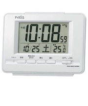 セイコー 電波目覚まし時計 DSTD/白 NR535H