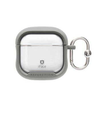 HAMEE　AirPods 4専用 iFace Reflection ポリカーボネートクリアケース グレー AIRPODS4RFTGY