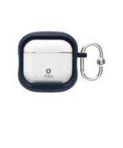 HAMEE　AirPods 4専用 iFace Reflection ポリカーボネートクリアケース ネイビー AIRPODS4RFTNV