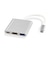 フリーダム　映像変換アダプタ [USB-C オス→メス HDMI /USB-A＋USB-Cメス(給電用 PD100W対応)] シルバー FHDMIADC4PCH