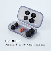ラディウス スタンダードモデル ディープマウントイヤーピース (ケース付き:XS・S・M・L×各1セット) ブラック HPDME10K