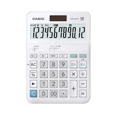 カシオ　W税計算対応電卓 DW200TCN