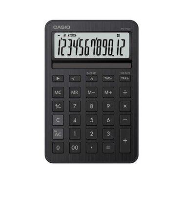 カシオ　デザイン電卓 ブラック MSM200BKN