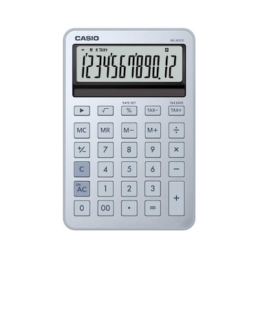 カシオ　デザイン電卓 ブルー MSM200BUN