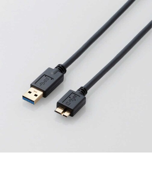 エレコム　USB3.0ケーブル/Aタイプ-microBタイプ/スタンダード/1m ブラック USB3AMB10XBK