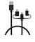 エレコム　3in1 充電ケーブル ( ライトニング / Type-C / micro USB ) 0.3m MFi認証 iPhone iPad iPod AirPods Galaxy AQUOS Xperia  MPAAMBLCAD03BK