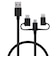 エレコム　3in1 充電ケーブル ( ライトニング / Type-C / micro USB ) 0.3m MFi認証 iPhone iPad iPod AirPods Galaxy AQUOS Xperia  MPAAMBLCAD03BK