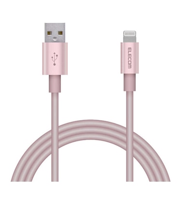 エレコム　iPhone 充電ケーブル ライトニングケーブル 1m MFi認証 断線しにくい 耐久仕様 アルミコネクタ 【 Lightning コネクター搭載 iPhone iPad iPod AirPods 対 MPAUALPS10PN