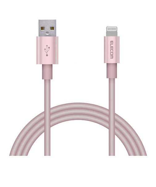 エレコム　iPhone 充電ケーブル ライトニングケーブル 1m MFi認証 断線しにくい 耐久仕様 アルミコネクタ 【 Lightning コネクター搭載 iPhone iPad iPod AirPods 対 MPAUALPS10PN