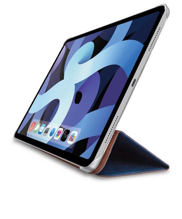 エレコム　iPad Air10.9ｲﾝﾁ(第4世代)ﾚｻﾞｰｹｰｽ 背面ｸﾘｱ ｽﾘｰﾌﾟ対応 ﾈｲﾋﾞｰ TBA20MWVNV