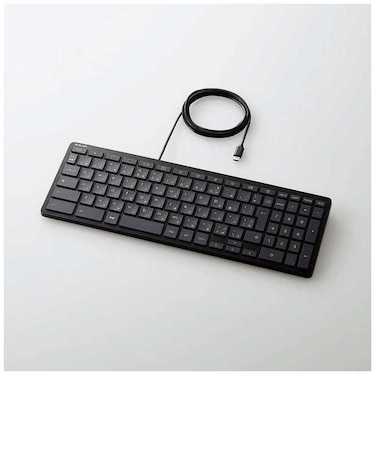 エレコム　ｷｰﾎﾞｰﾄﾞ 有線 ﾊﾟﾝﾀｸﾞﾗﾌ式 ｺﾝﾊﾟｸﾄ WWCB認証 ﾌﾞﾗｯｸ TKCB01UPKBK