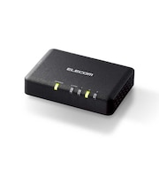 エレコム　スイッチングハブ [3ポート /1Giga対応 /ACアダプタ] プラ筐体 ブラック EHCG03PA2SB