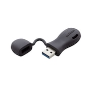 エレコム　USBﾒﾓﾘｰ USB3.2(Gen1)対応 一体型ｷｬｯﾌﾟ式 子ども用 ﾌﾞﾗｯｸ MFJRU3032GBK