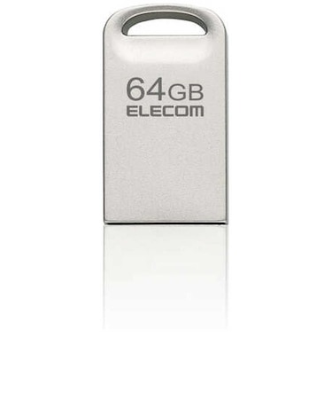 エレコム　USBﾒﾓﾘ USB3.2(Gen1)対応 超小型 64GB ｼﾙﾊﾞｰ MFSU3A064GSV