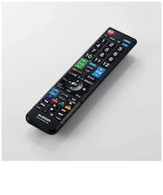エレコム　リモコン レコーダー用 4メーカー対応 【 パナソニック 東芝 シャープ ソニー 】 1台2役 主要12メーカー テレビにも対応 簡単設定ですぐに使える ブラック ブラック ERCBDR02BKMU