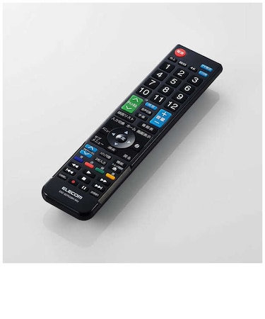エレコム　リモコン レコーダー用 4メーカー対応 【 パナソニック 東芝 シャープ ソニー 】 1台2役 主要12メーカー テレビにも対応 簡単設定ですぐに使える ブラック ブラック ERCBDR02BKMU