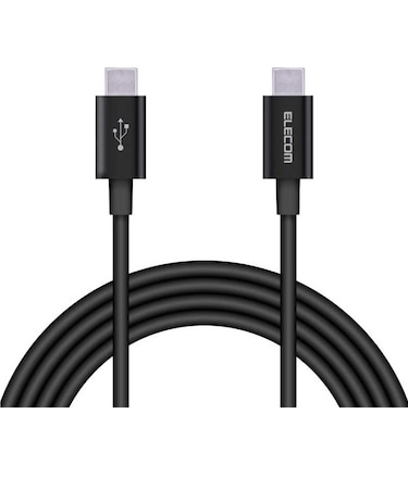 エレコム　USB-C ⇔ USB-Cケーブル [充電 /転送 /2.0m /PD60W /USB2.0] ブラック MPAXCCPS20PNBK