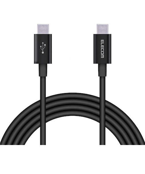 エレコム　USB-C ⇔ USB-Cケーブル [充電 /転送 /2.0m /PD60W /USB2.0] ブラック MPAXCCPS20PNBK