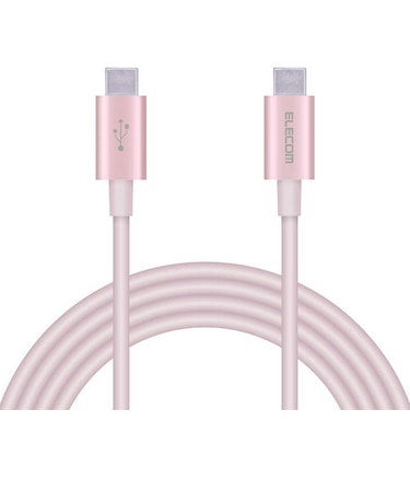エレコム　USB-C ⇔ USB-Cケーブル [充電 /転送 /2.0m /PD60W /USB2.0] ピンク MPAXCCPS20PNPN