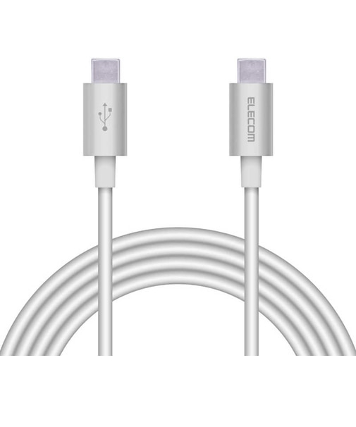 エレコム　USB-C ⇔ USB-Cケーブル [充電 /転送 /2.0m /PD60W /USB2.0] シルバー MPAXCCPS20PNSV