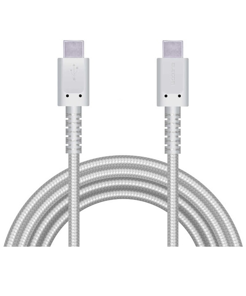 エレコム　USB-C ⇔ USB-Cケーブル [充電 /転送 /2.0m /PD60W /USB2.0] ホワイト MPAXCCS20PNWH