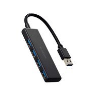 エレコム　USB-Aハブ ブラック U3HH040XBK