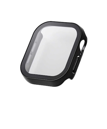 エレコム　AppleWatch42mmﾌﾙｶﾊﾞｰｹｰｽﾌﾟﾚﾐｱﾑｶﾞﾗｽ高透明防水 ﾌﾞﾗｯｸ AW24BFCGEBK