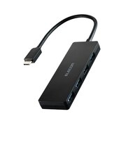エレコム　USB-C → USB-A 変換ハブ ブラック U3HCH040XBK