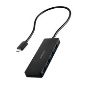 エレコム USB-C → USB-A 変換ハブ ブラック U3HCH041XBK