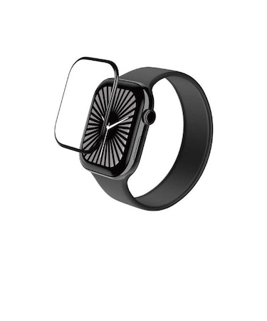 エレコム　アップルウォッチ ガラス フィルム 【 Apple Watch Series 11 / 10 [ 42mm ] 対応 】 全面保護 表面硬度10H 高透明 ゴリラ 指紋防止 飛散防止 気泡防止 ブラッ AW24BFLGOR