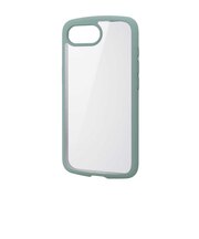 エレコム iPhone 17e / 16e ケース ハイブリッド カバー 衝撃吸収 軽量 薄型 メタルステッカー付 ワイヤレス充電可 ストラップホール付 硬度5H ストラップホールシート付 TOUGH SLIM PMA25STSLFCGN