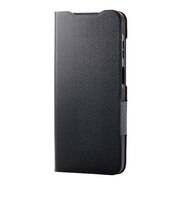 エレコム Galaxy A25 5G ( SC-53F ) ケース レザー カバー 手帳型 マグネット フラップ 衝撃吸収 超軽量 薄型 スタンド機能付 UltraSlim ブラック ブラック PMG253PLFUBK