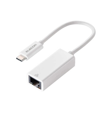 エレコム　LAN変換アダプタ [USB-C オス→メス LAN] ホワイト EDCGUC3V3W