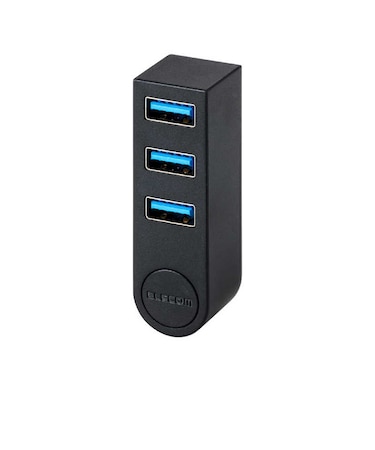 エレコム　USB-C → USB-A 変換ハブ ブラック U3HCR030BK