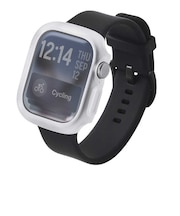 エレコム　アップルウォッチ カバー Apple Watch Series 11 / 10 [ 42mm ] ケース 強化ガラス 10H 耐衝撃フレーム 指紋防止 飛散防止 TOUGH SLIM LITE クリア AW25BFCTSLCR