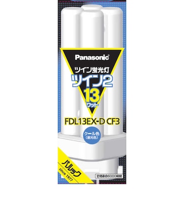 パナソニック　ツイン蛍光灯 ツイン2（4本束状ブリッジ） 13形 クール色 クール色 FDL13EXDCF3