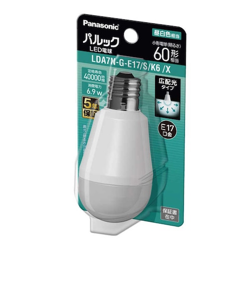 パナソニック　LED電球 ▼ LDA7NGE17SK6X