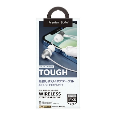 PGA　ブルートゥースイヤホン カナル型 ホワイト PGBTE12CE2WH