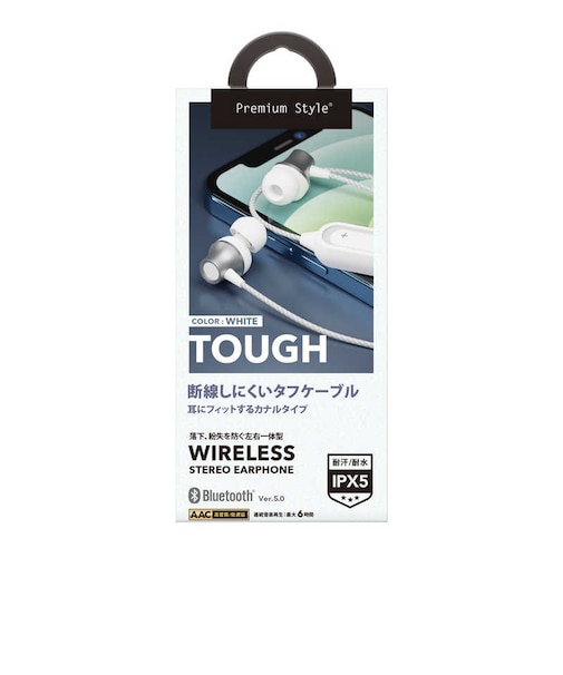 PGA　ブルートゥースイヤホン カナル型 ホワイト PGBTE12CE2WH