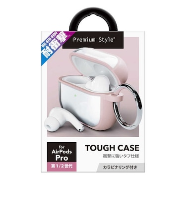PGA　AirPods Pro(第2/1世代)用 タフケース ピンク PGAPP2HB03PK
