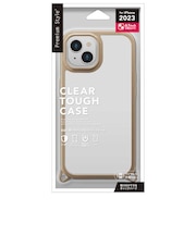 PGA iPhone 15(6.1インチ) クリアタフケース Premium Style ベージュ PG23APT02BE
