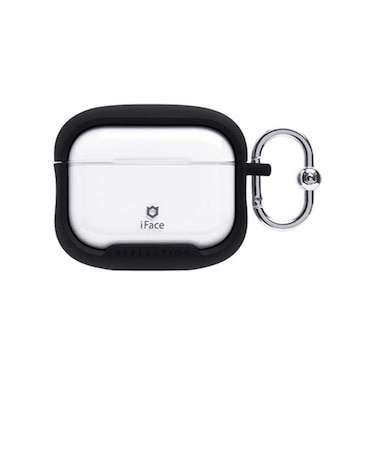 HAMEE　AirPods Pro 3対応 Reflection ポリカーボネートクリアケース ブラック AIRPODSPR3REFBK