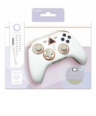 アローン Switch用ワイヤレスコントローラー パール ALG-NSWCP ALGNSWCP<br>★こちらの商品は人気商品のため、色違い・仕様違い等含め「一家族1台限り」でのご協力をお願いしております。