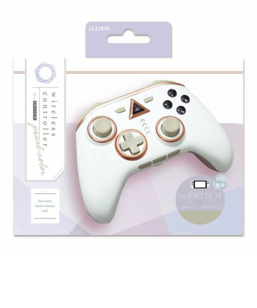 アローン Switch用ワイヤレスコントローラー パール ALG-NSWCP ALGNSWCP<br>★こちらの商品は人気商品のため、色違い・仕様違い等含め「一家族1台限り」でのご協力をお願いしております。