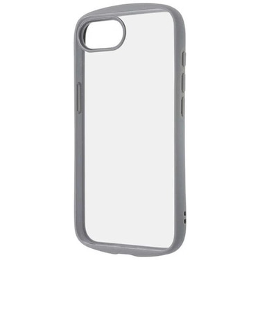 レイアウト　iPhone17e/16e Puffull 耐衝撃 バンパー ハイブリッドケース / グレー RTP50CMD1GR