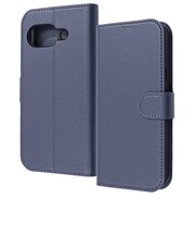 レイアウト Google Pixel 9a Like standard 耐衝撃 マグネットベルト シンプル 手帳型レザーケース / ダークネイビー RTGP9AELC1DN