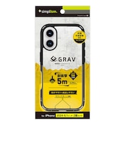 トリニティ　iPhone 16 ［GRAV UNLIMITED］ 超衝撃吸収 ハイブリッドケース 5M ブラック TRIP24M2GRUCLBK