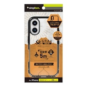 トリニティ　iPhone 16 ［GRAV Solid UNLIMITED］ 超精密設計 超衝撃吸収 ハイブリッドケース 5M ブラック TRIP24M2GRUSLCLBK